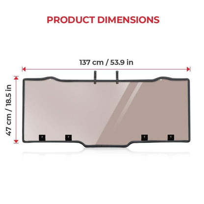 Kemimoto '17-'24 Polaris Ranger Tint Anti UV Rear Windshield