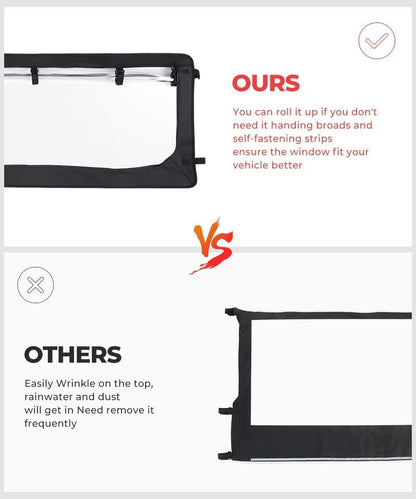 Kemimoto '17-'24 Polaris Ranger XP 1000/Crew Zippered PVC Rear Window