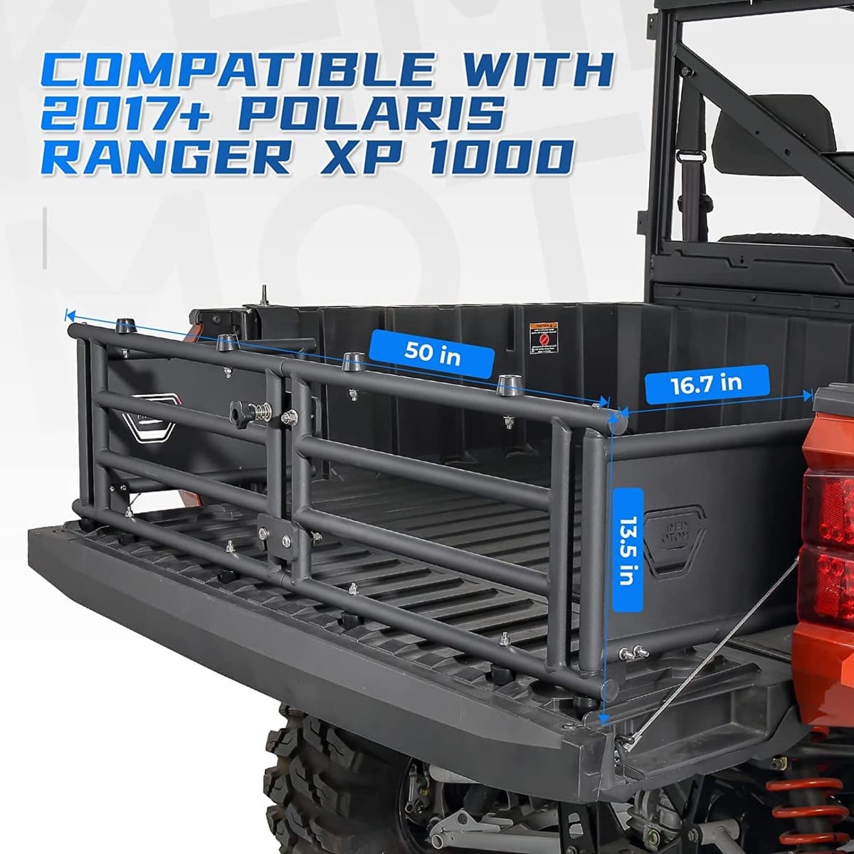 Kemimoto '17-'24 Polaris Ranger XP 1000 UTV Tailgate Extender