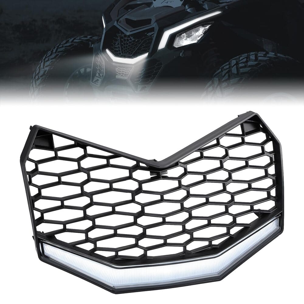 Kemimoto '17-'25 Can-Am Maverick X3 Front Bumper Mesh Grill