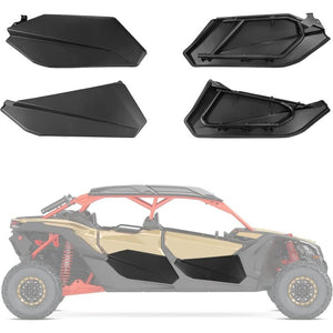 Kemimoto '17-'25 Can-Am Maverick X3 Max Lower Doors Panels w/ Metal Frame - 4 Pcs