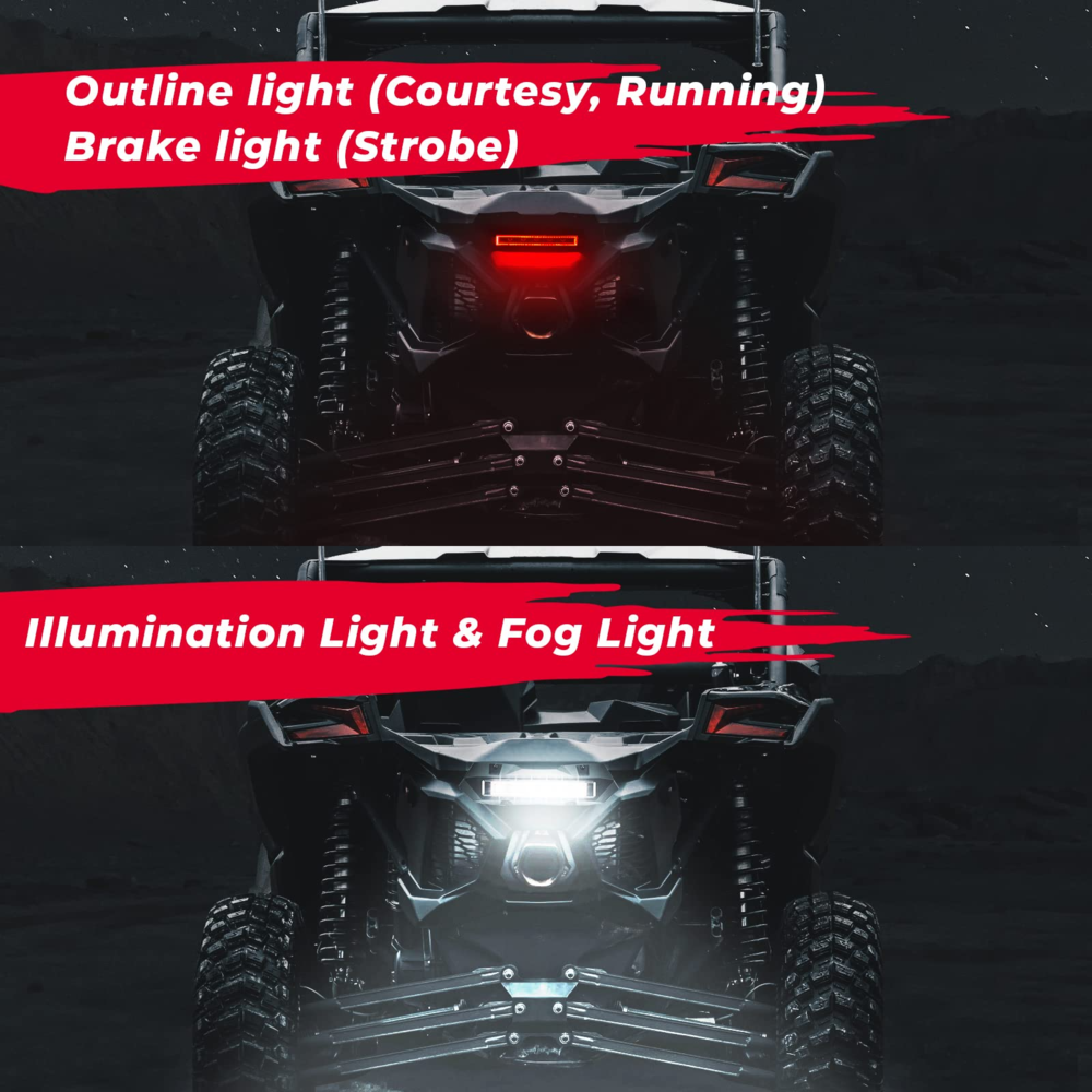 Kemimoto '17-'25 Can-Am Maverick X3/ MAX Rear Tail Light