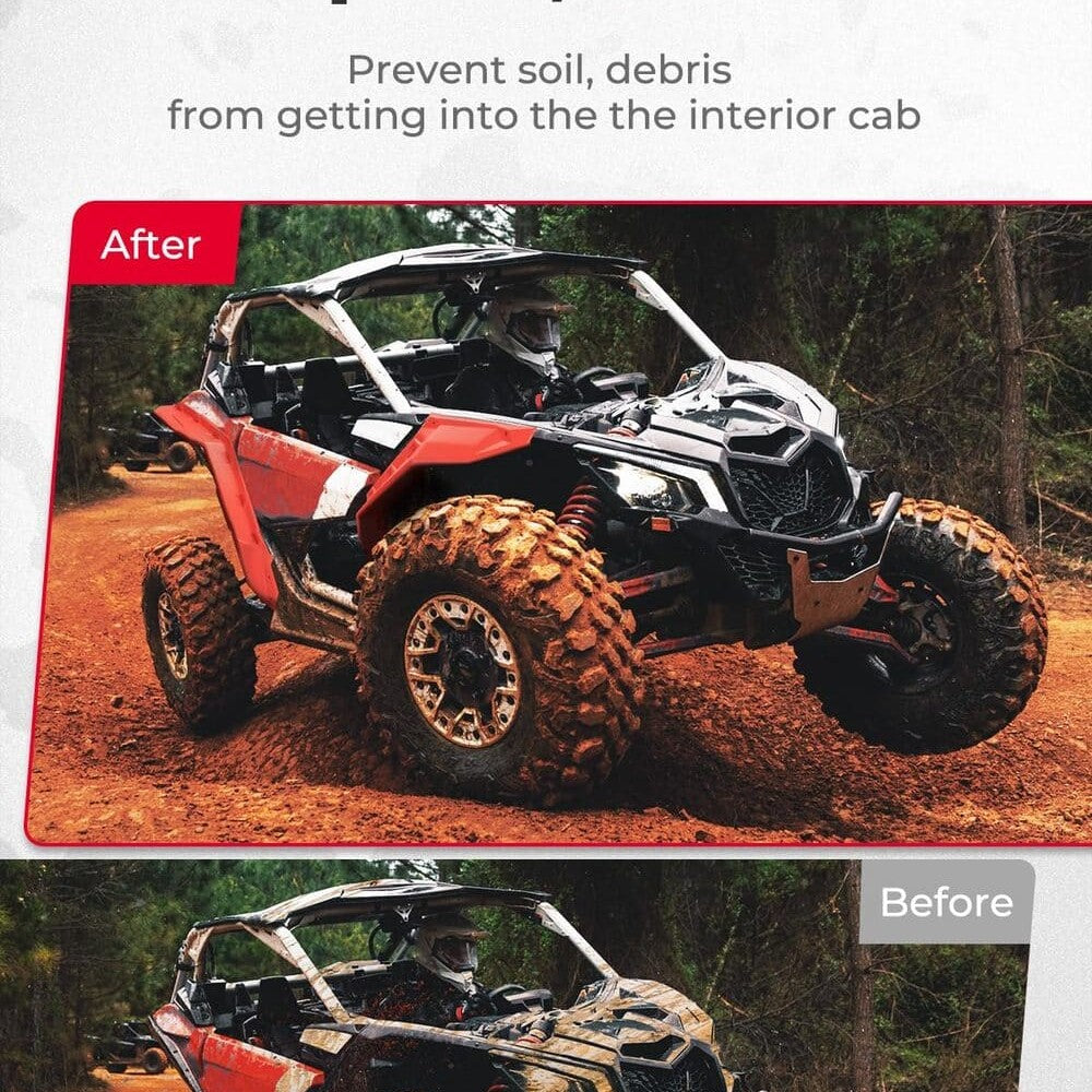 Kemimoto '17-'25 Can-Am Maverick X3 Red Fender Flares
