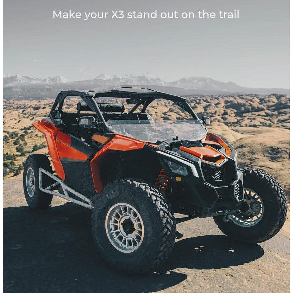Kemimoto '17-'25 Can-Am Maverick X3 Red Fender Flares