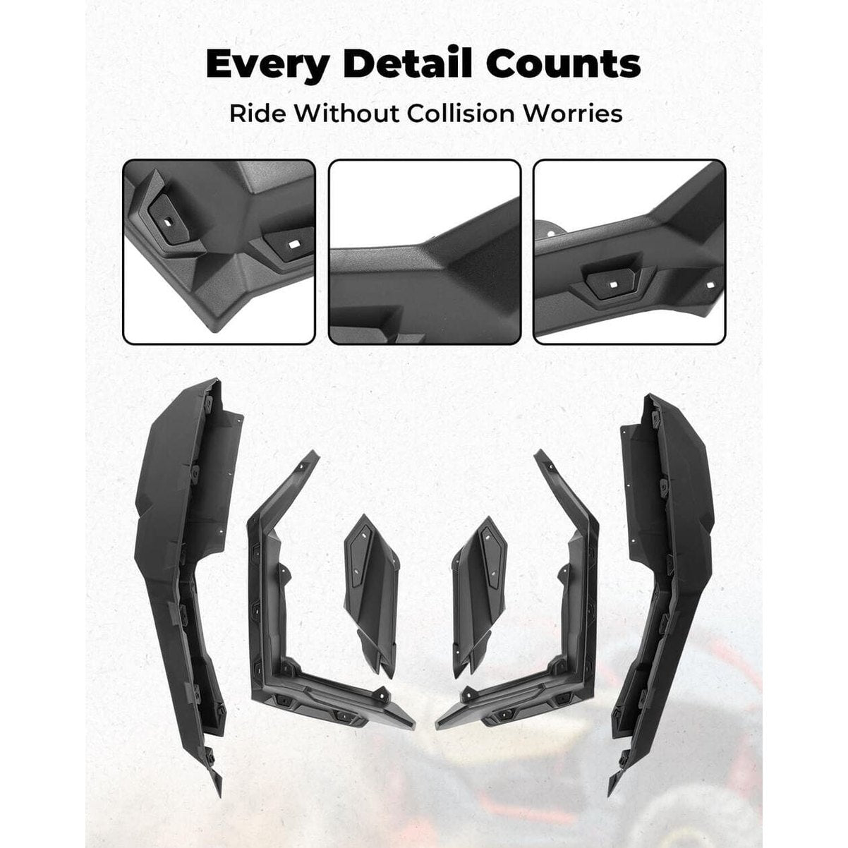 Kemimoto '17-'25 Can-Am Maverick X3 Fender Flares
