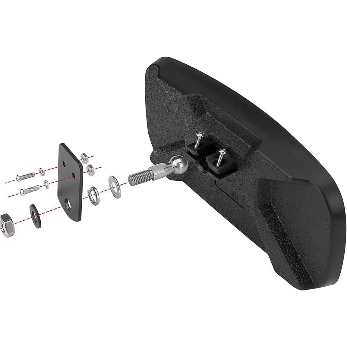 Kemimoto '17-'25 Polaris Ranger XP 1000 UTV Rear View Mirror
