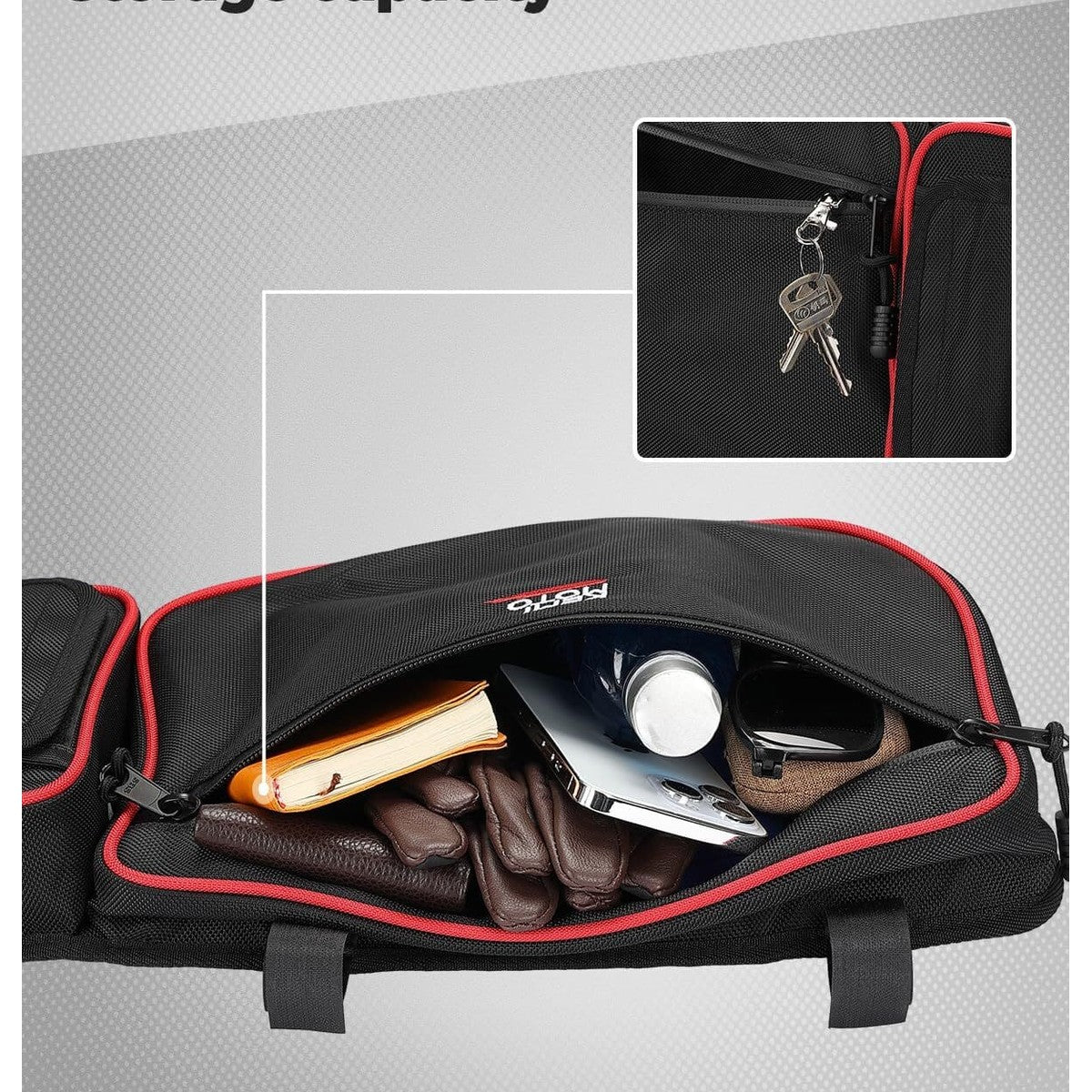 Kemimoto '17+ Can-Am Maverick X3 Flip Windshield & Door Bags