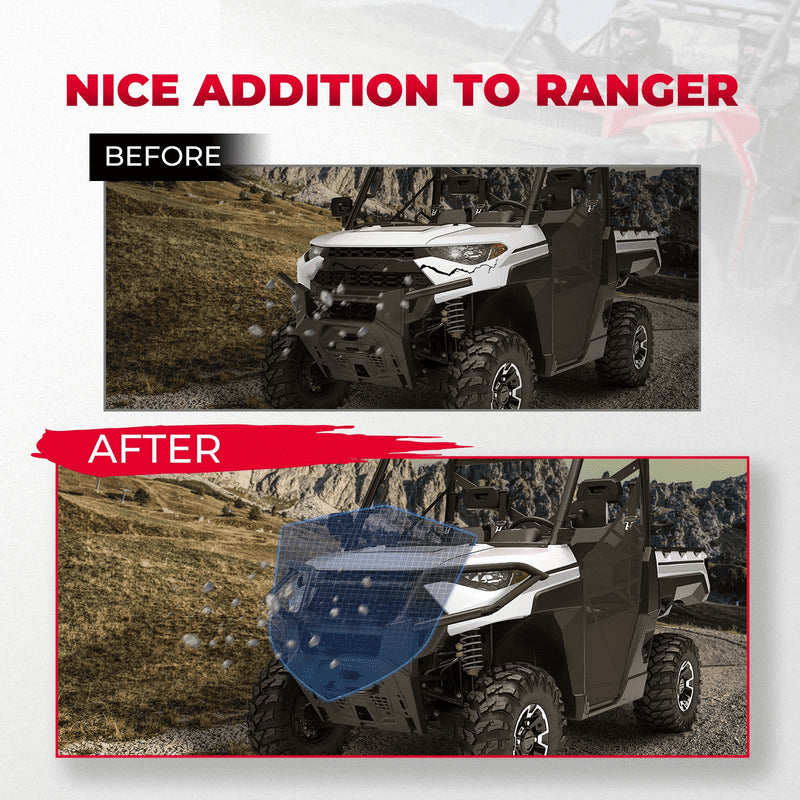Kemimoto '18-'23 Polaris Ranger Front Bumper & Front Brush Guard
