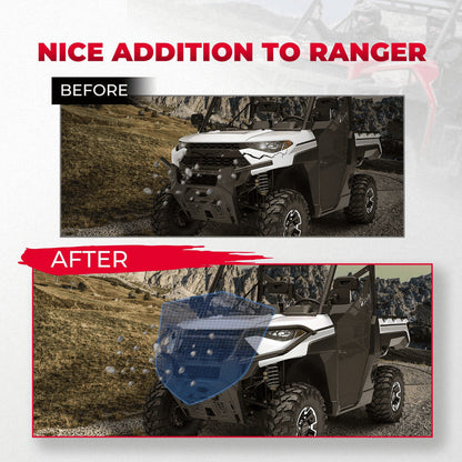 Kemimoto '18-'23 Polaris Ranger Front Bumper & Front Brush Guard