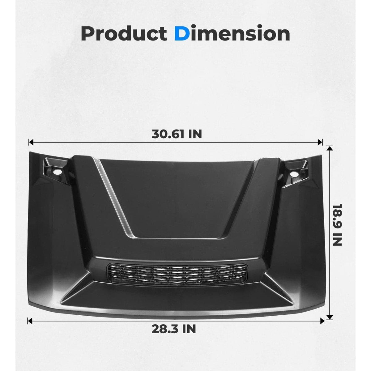 Kemimoto '18-'24 Polaris Ranger XP 1000/Crew Hood Scoop