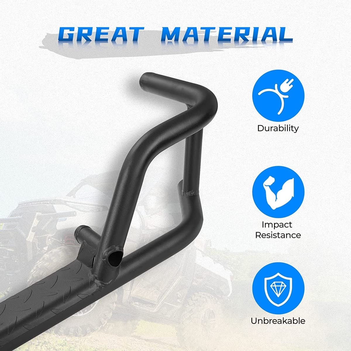Kemimoto '18-'24 Polaris Ranger XP 1000 Nerf Bars