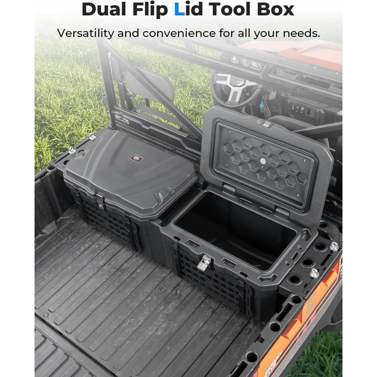 Kemimoto '18-'24 Polaris Ranger XP 1000 UTV Bed Box -29 Gallon