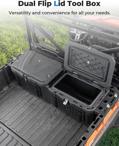 Kemimoto '18-'24 Polaris Ranger XP 1000 UTV Bed Box 29GAL