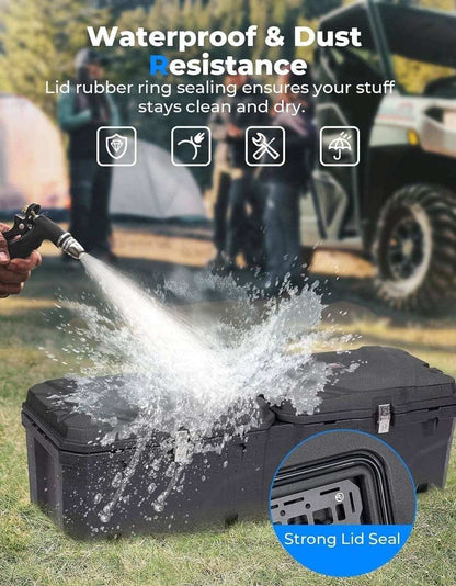Kemimoto '18-'24 Polaris Ranger XP 1000 UTV Bed Box 29GAL