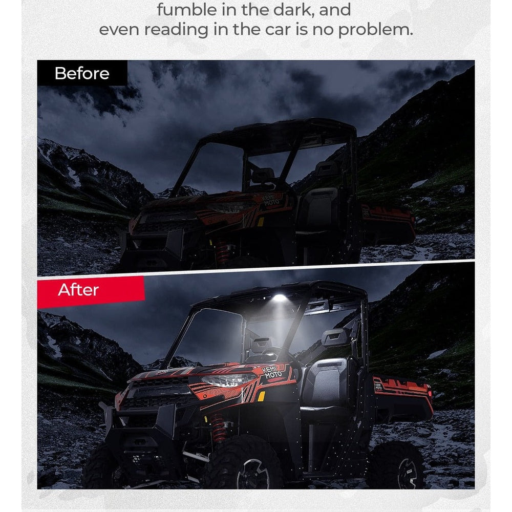 Kemimoto '18-'24 Polaris Ranger XP 1000 UTV Dome Light