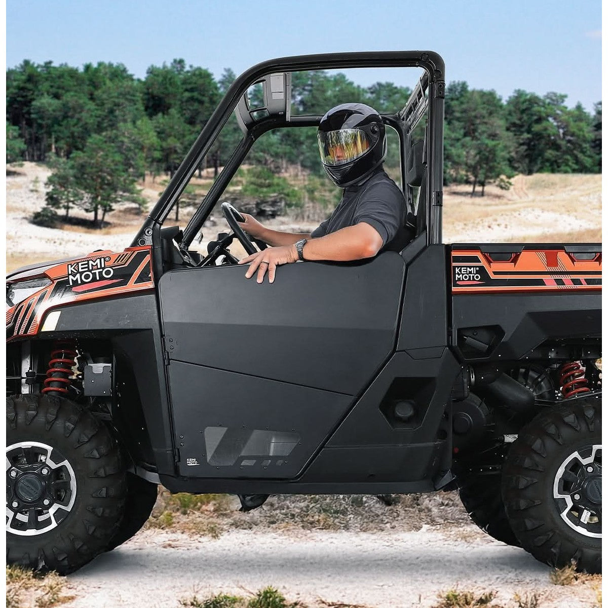 Kemimoto '18-'25 Polaris Ranger XP 1000 UTV Aluminum Half Door
