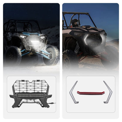 Kemimoto '19-'23 Polaris RZR XP 1000  Fang Lights & Front Grill Light