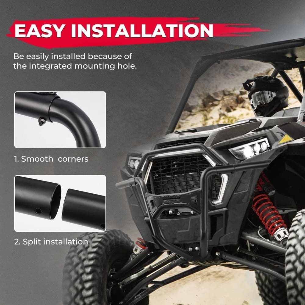 Kemimoto '19-'23 Polaris RZR XP 1000/Turbo Front Bumper
