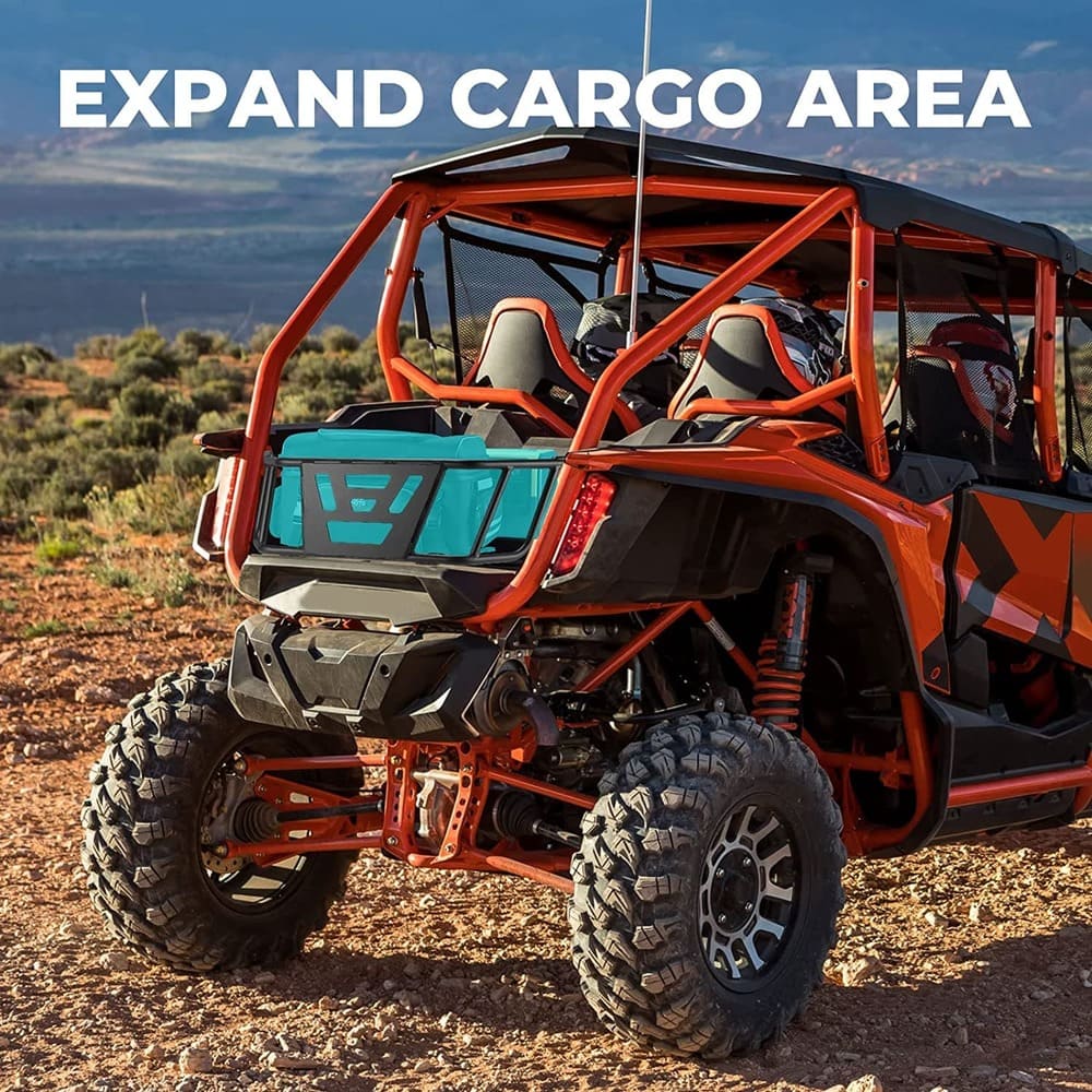 Kemimoto '19-'24 Honda Talon 1000R UTV Bed Enclosure Cargo Tailgate Extender