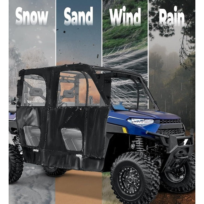 Kemimoto '19-'24 Polaris Ranger Crew XP 1000 UTV Cab Enclosure