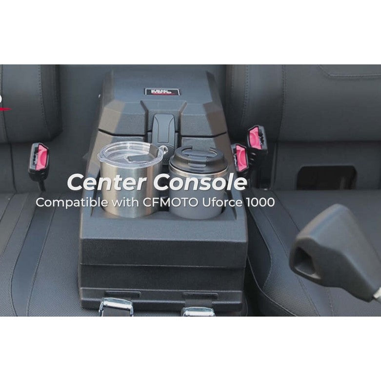 Kemimoto '19-'25 CF Moto UForce 1000/1000XL UTV Bench Seat Center Console Box