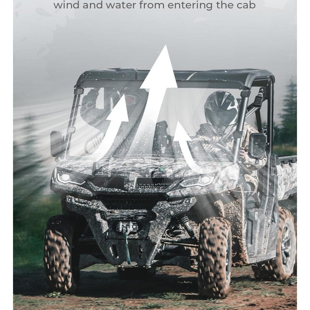 Kemimoto '19-'25 CFMoto UForce 1000 Airflow Sliding Vented Front Windshield
