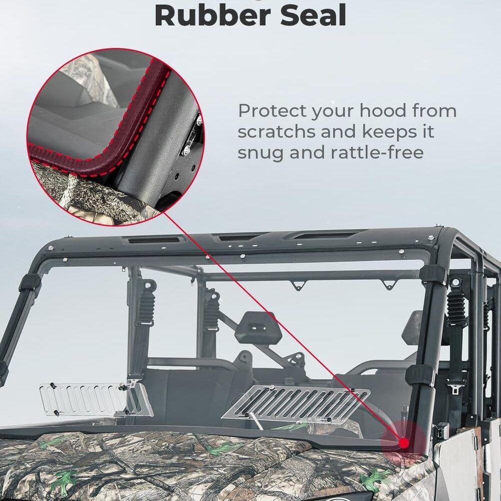 Kemimoto '19-'25 CFMoto UForce 1000 Airflow Sliding Vented Front Windshield