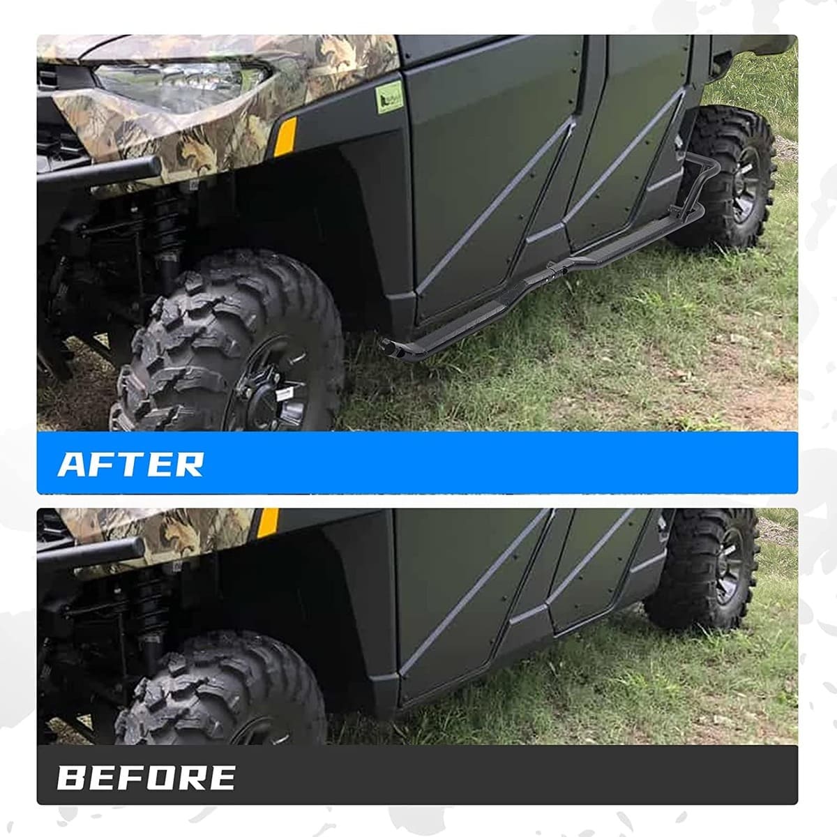 Kemimoto '19-'25 Polaris Ranger Crew XP 1000 Nerf Bars Rock Sliders