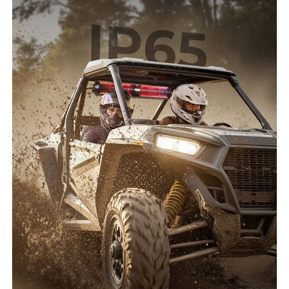 Kemimoto Polaris RZR 1.56"- 2.25" Roll Bar SXS Speaker RGB UTV Soundbar - 28"