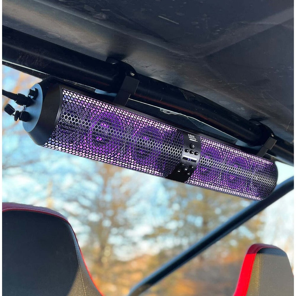 Kemimoto Polaris RZR 1.56"- 2.25" Roll Bar SXS Speaker RGB UTV Soundbar - 28"