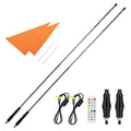 Kemimoto 2 Pcs 5ft UTV Whip Lights with Spring Bases