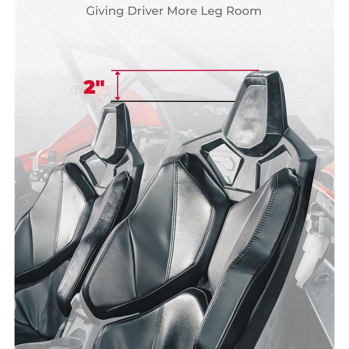 Kemimoto '20-'23 Polaris RZR PRO XP 2" Main Driver Seat Risers - 4 Pieces