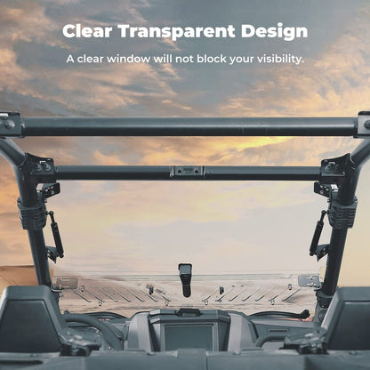 Kemimoto '20-'24 Polaris PRO XP/ PRO XP 4 3-in-1 Folding Half Windshield