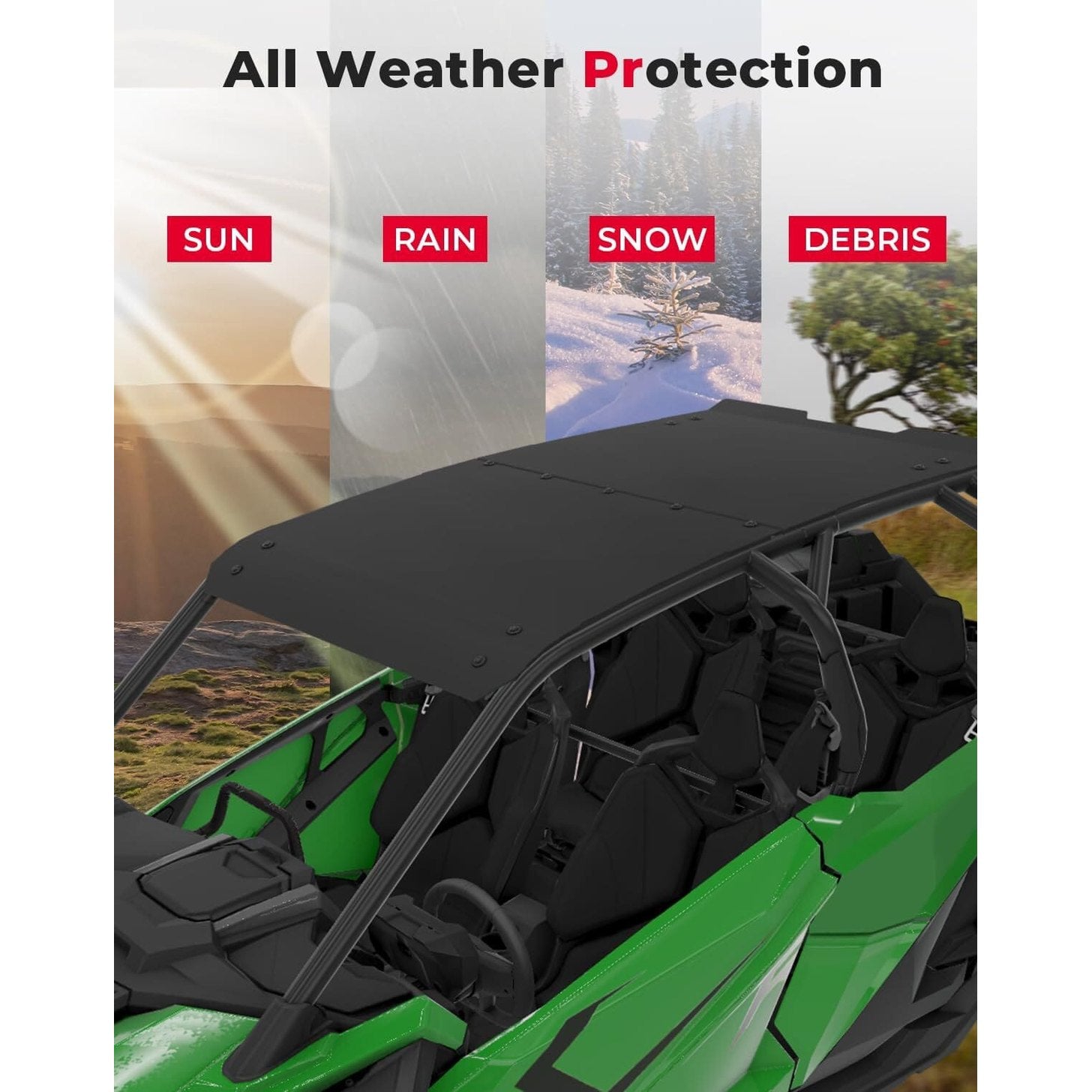 Kemimoto '20-'24 Polaris RZR Pro XP 4 Aluminum Roof