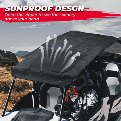 Kemimoto '20-'24 Polaris RZR Pro XP 4 Soft Roof for 4 Seater