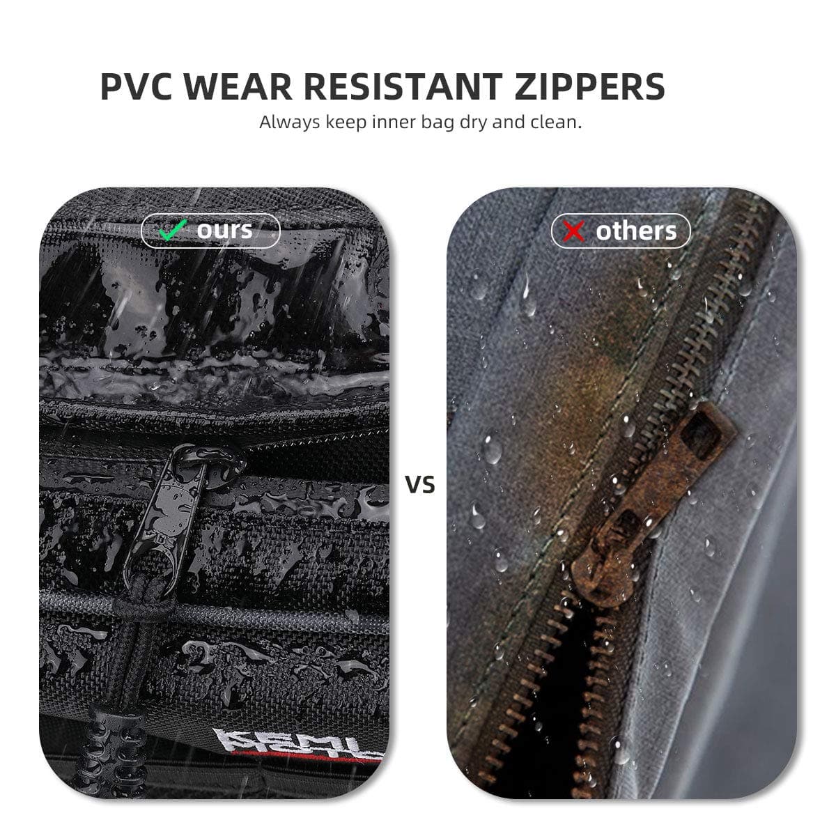 Kemimoto '20-'24 Polaris RZR PRO XP Front Door Bags with Removable Knee Pad