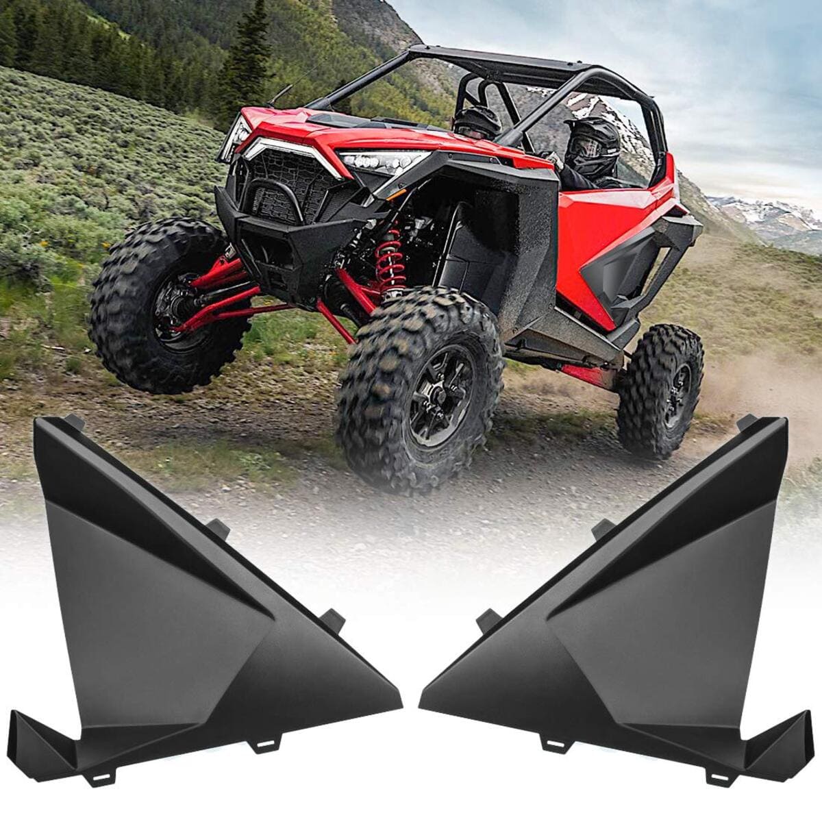 Kemimoto '20-'24 Polaris RZR Pro XP Seater Door Inserts Lower Half Door