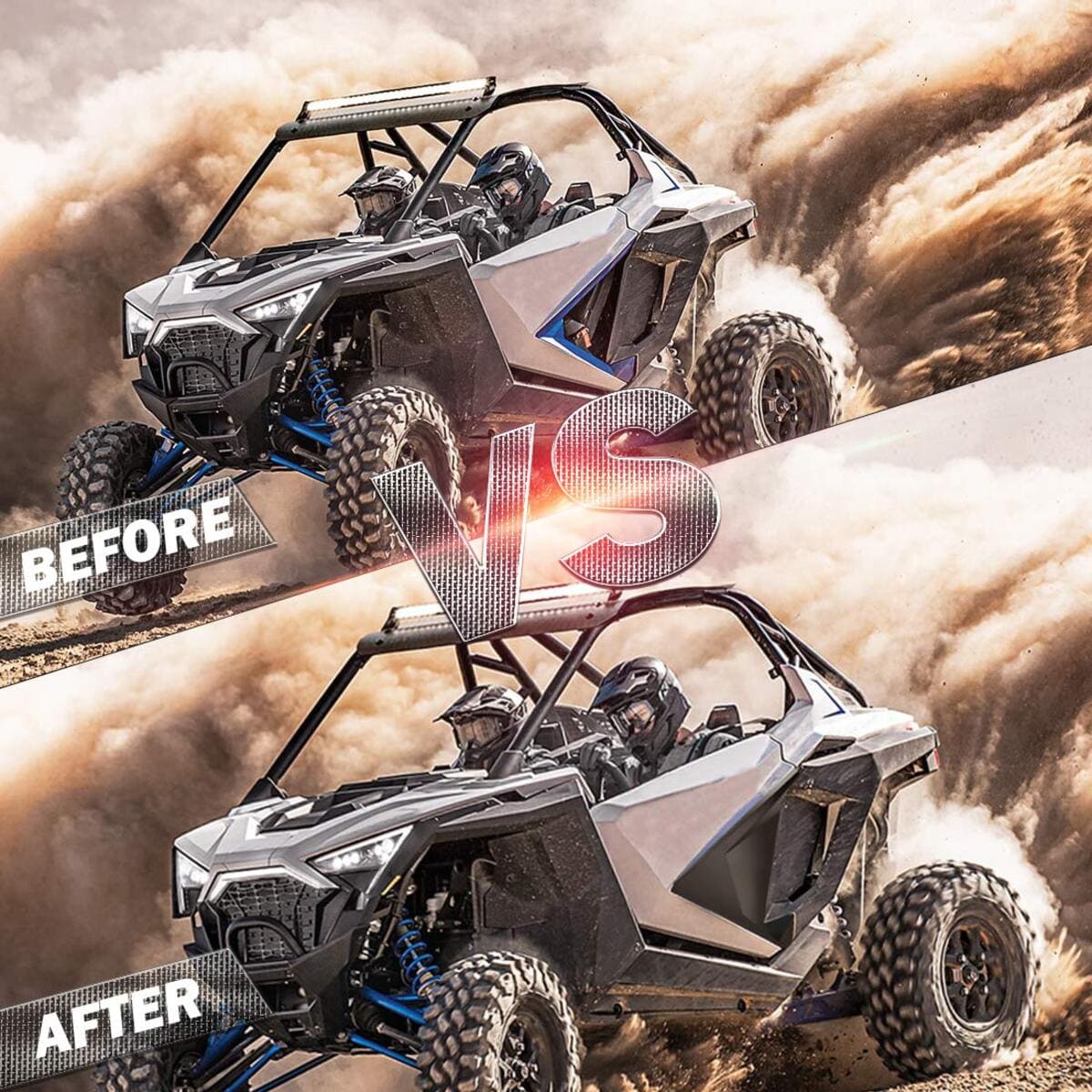 Kemimoto '20-'24 Polaris RZR Pro XP Seater Door Inserts Lower Half Door