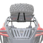 Kemimoto '20-'24 Polaris RZR PRO XP Soft Rear Window Net & Spare Tire Carrier