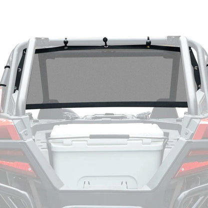 Kemimoto '20-'24 Polaris RZR PRO XP Soft Rear Window Net & Spare Tire Carrier