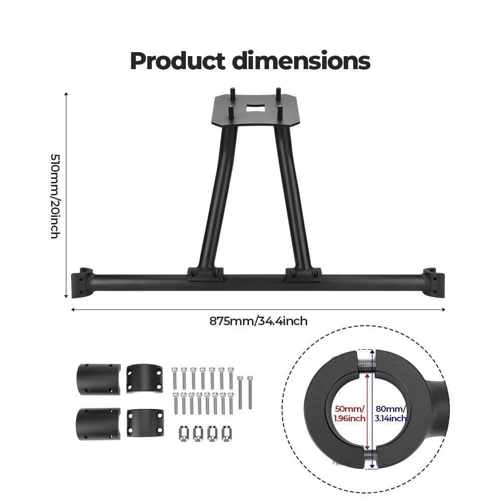 Kemimoto '20-'24 Polaris RZR Pro XP Spare Tire Mount