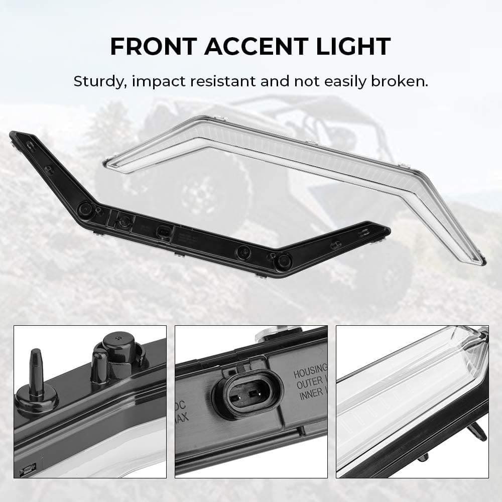Kemimoto '20-'24 Polaris RZR Pro XP UTV Front Accent Light