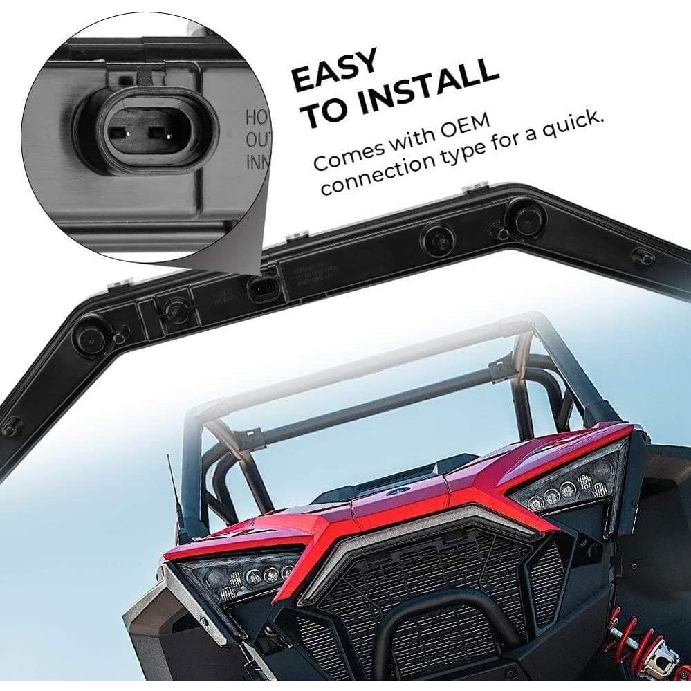 Kemimoto '20-'24 Polaris RZR Pro XP UTV Front Accent Light