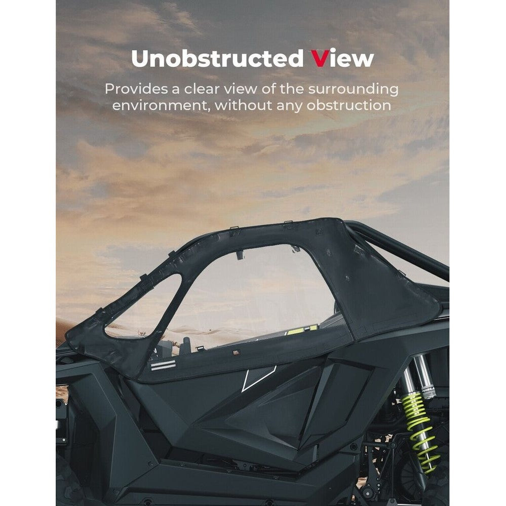 Kemimoto '20-'24 Polaris RZR Pro XP Upgraded Soft Upper Door Cab Enclosure