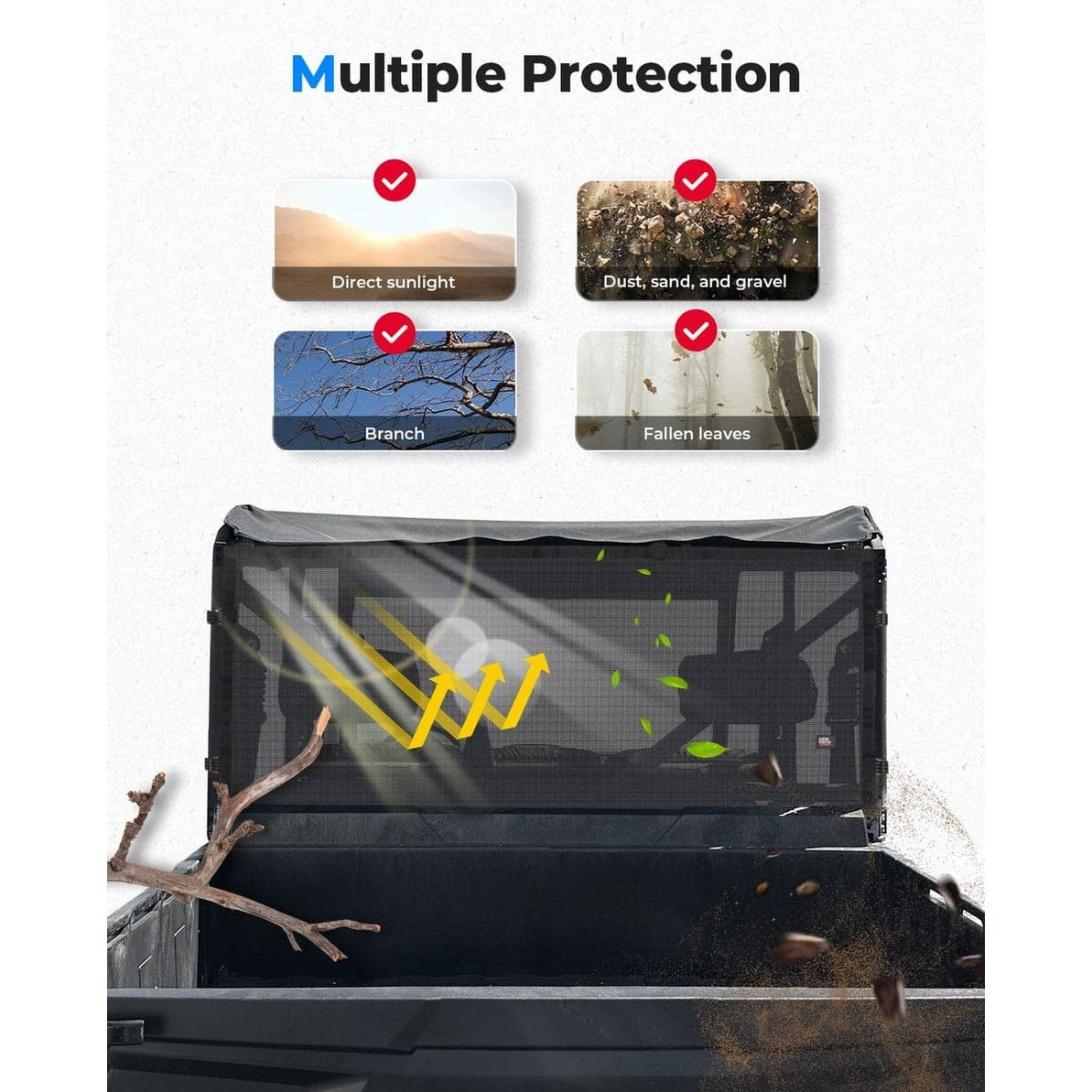 Kemimoto '20-'24 Tracker 800SX & Crew Rear Window Net