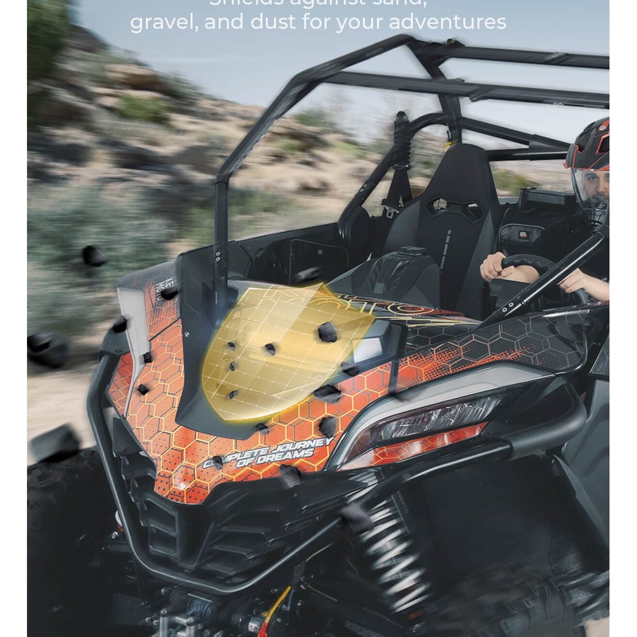 Kemimoto '20+ CF Moto ZForce 950 UTV Hood Scoop w/ Light