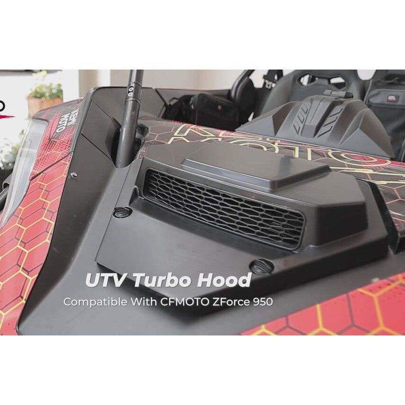 Kemimoto '20+ CF Moto ZForce 950 UTV Hood Scoop w/ Vented Mesh