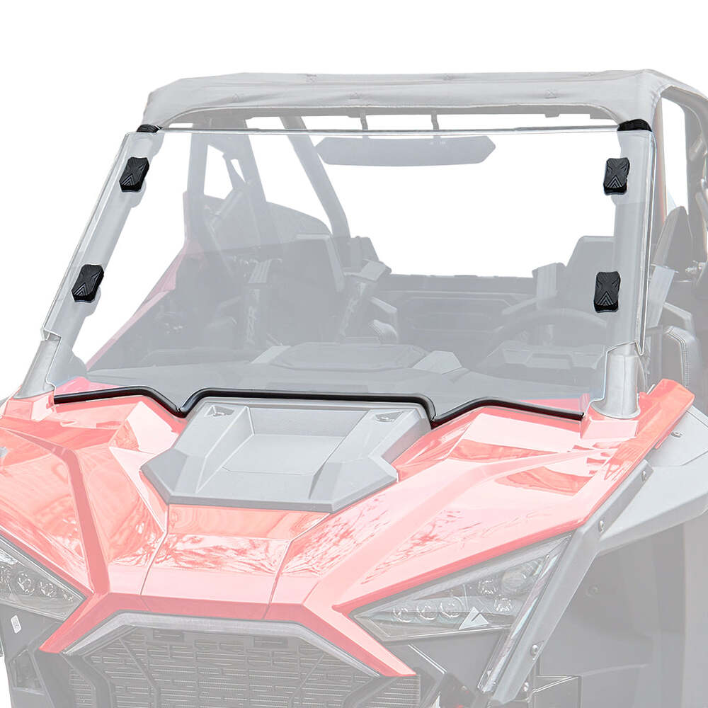 Kemimoto '20+ Polaris RZR PRO XP Scratch Resistant Full Windshield Clear