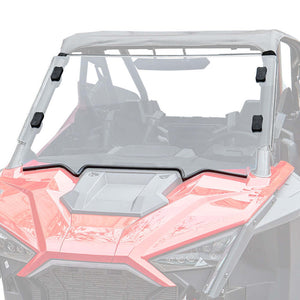 Kemimoto '20+ Polaris RZR PRO XP Scratch Resistant Full Windshield Clear