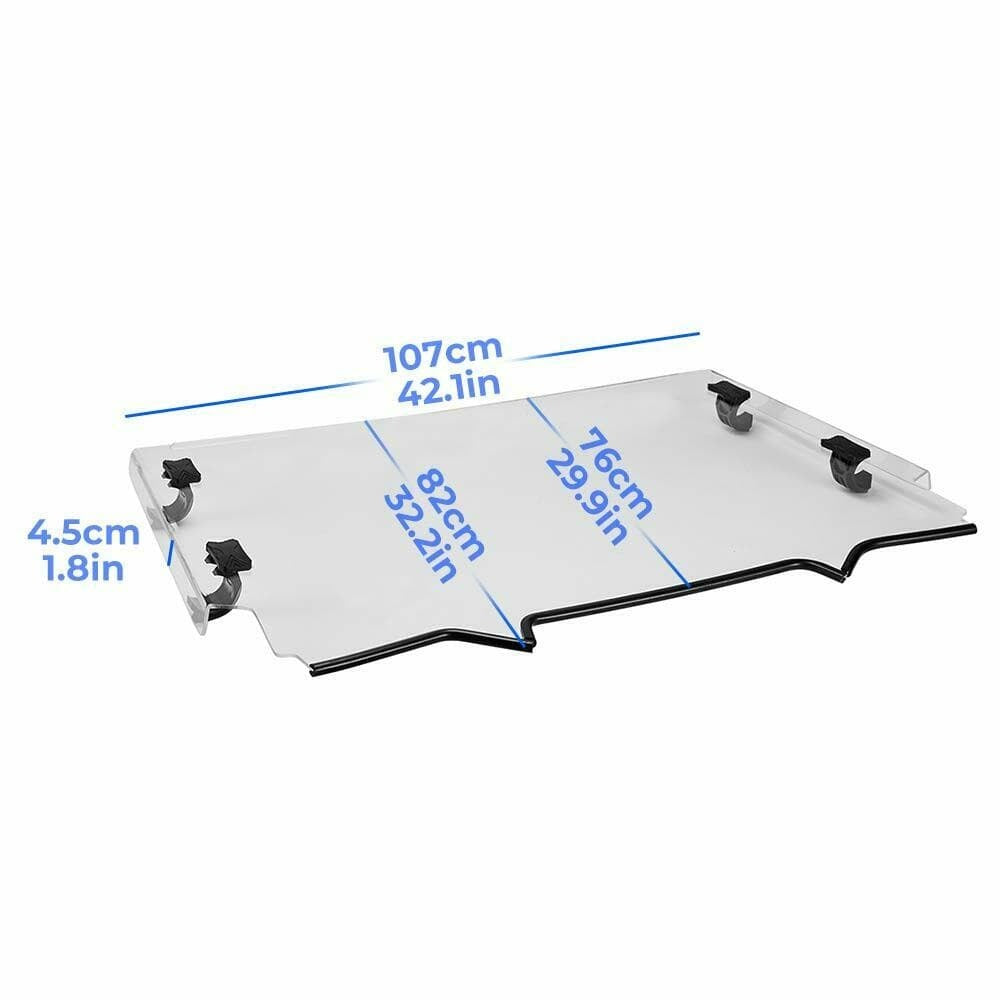 Kemimoto '20+ Polaris RZR PRO XP Scratch Resistant Full Windshield Clear